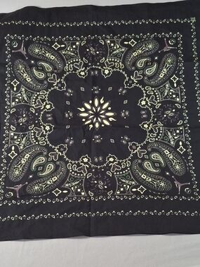 Nike Air Jordan x Travis Scott Black Phantom Bandana Cactus Jack Paisley Scarf